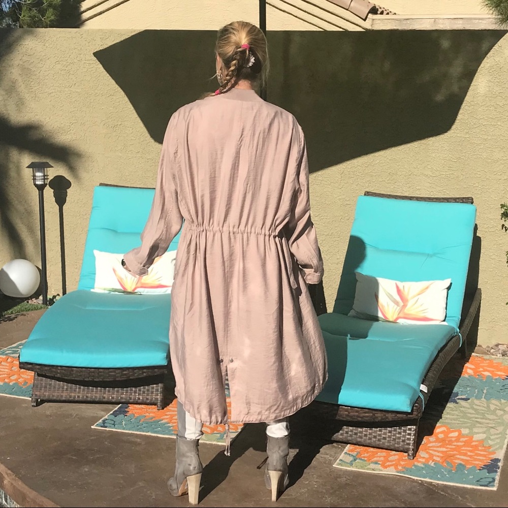 All Saints Dusty pink Duster Coat - Picture 2 of 8